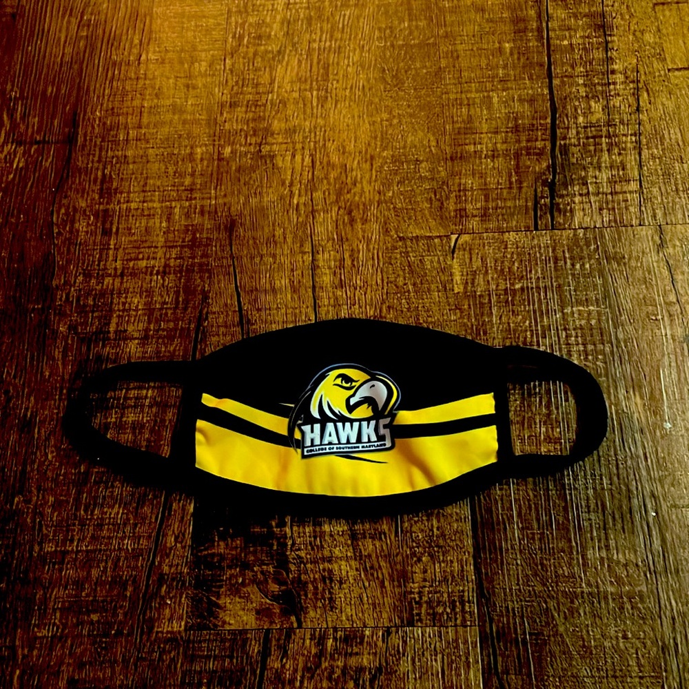 Hawks college of southern Maryland face mask